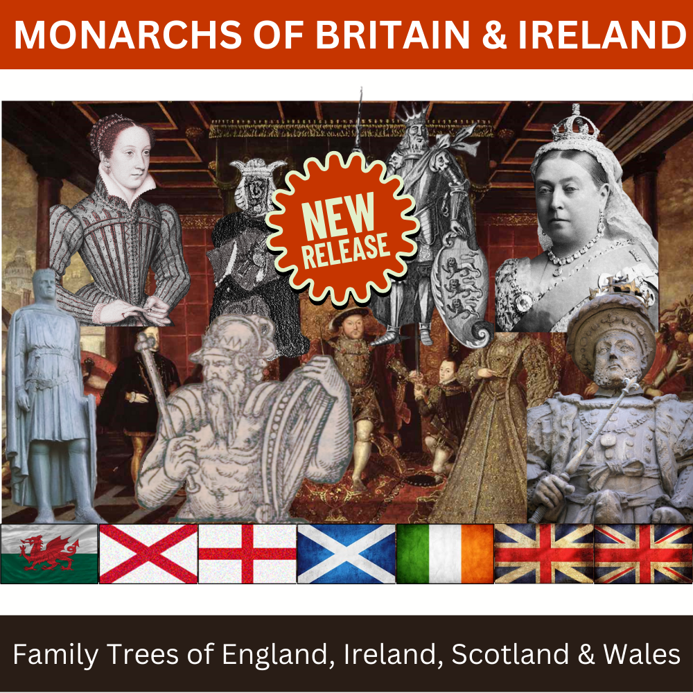 Family Trees of the Monarchs of England, Ireland, Scotland and Wales main product image.