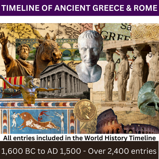 Timeline of Ancient Greece and Rome primary product image.