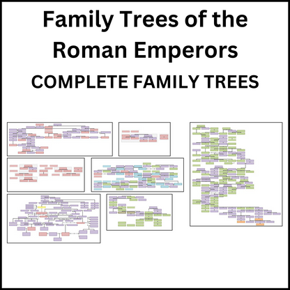 Complete scaled-down version of the Family Tree of the Roman Emperors.