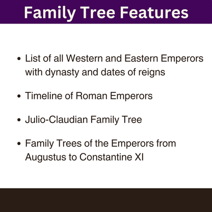 Main features of the Family Tree of the Roman Emperors.