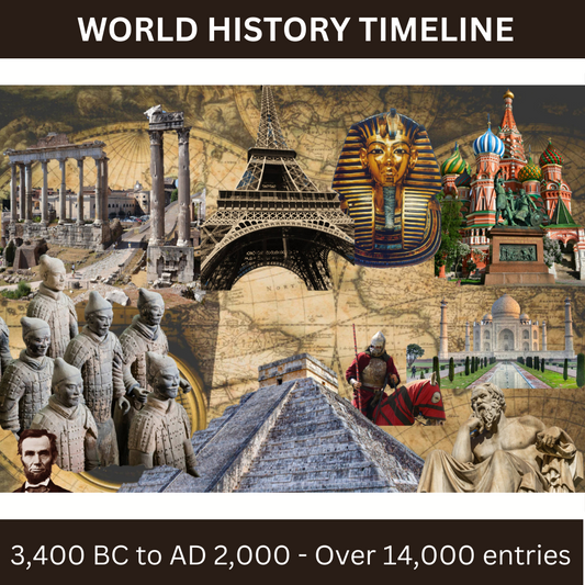 World History Timeline main product image.
